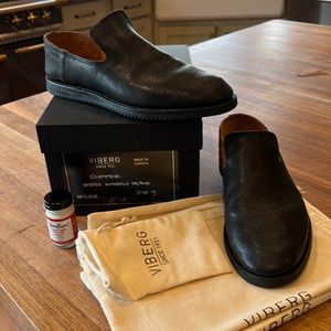 Viberg Slipper Washed Black sz 7